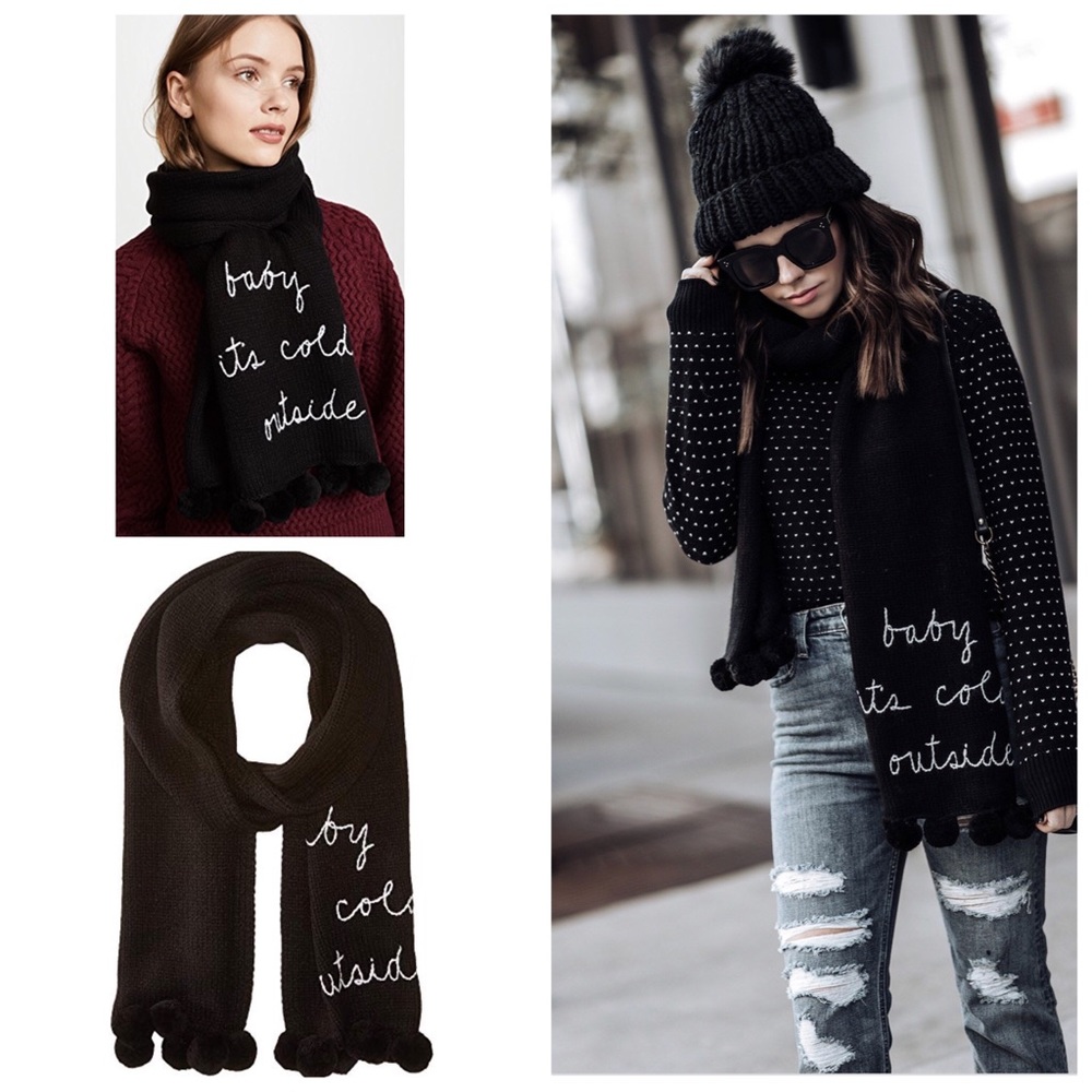 Baby it’s cold outside Kate spade scarf